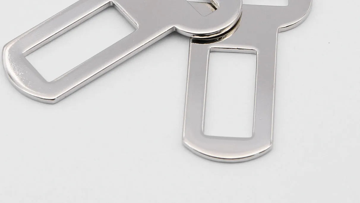 26mm silvery metal pet safety buckle for car seat belt and leash connections