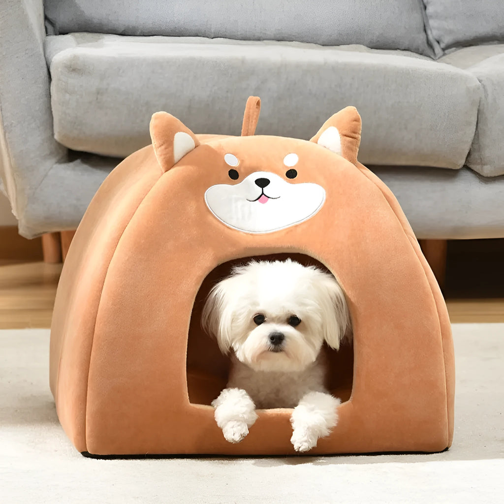 Machine washable cloth pet bed for cats in small medium large sizes