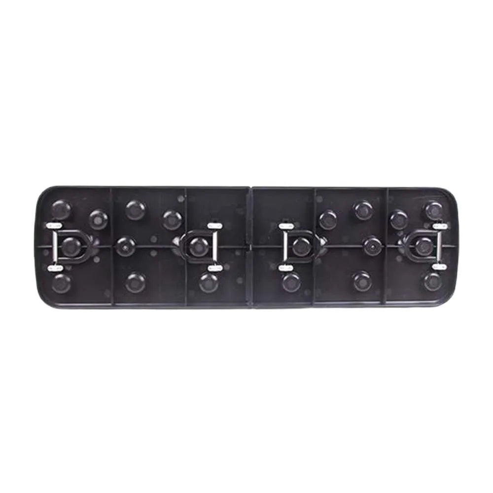 Multifunctional folding push-up board 67x19x1.5cm with pull rope bracket and two armrests