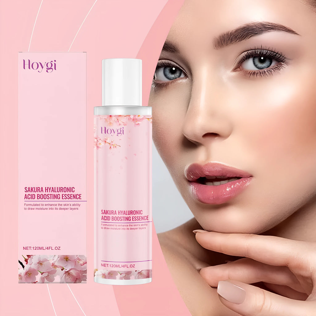 120ml bottle of Hyaluronic Acid Skin Moisturising Lotion with cherry blossom extract.