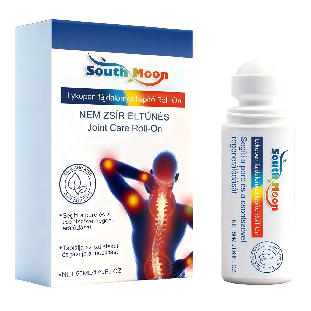 50ml joint care ball fluid roll-on bottle with vitamin E, ginger root oil and lycopene