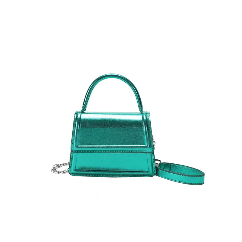 Retro horizontal square crossbody bag in PU leather with six colour options