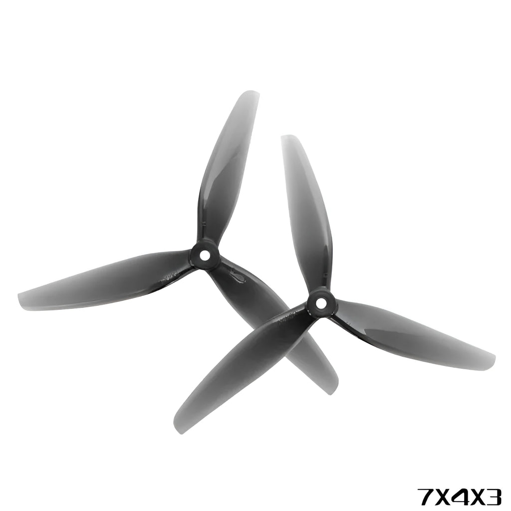 7-inch three-leaf crossing machine screw blade HQProp DP7X4X3 plastic RC propeller pair