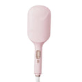 40mm large egg roll deep U LCD hair curler in light purple and pink with wired AC power