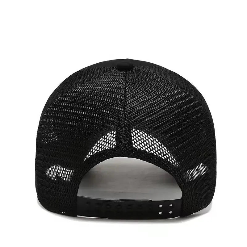 Men's cotton camouflage baseball cap with adjustable size and dome crown.