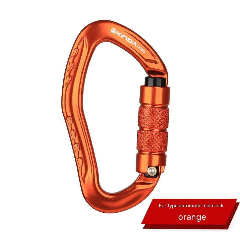 24mm climbing carabiner with automatic master lock in multiple colour options