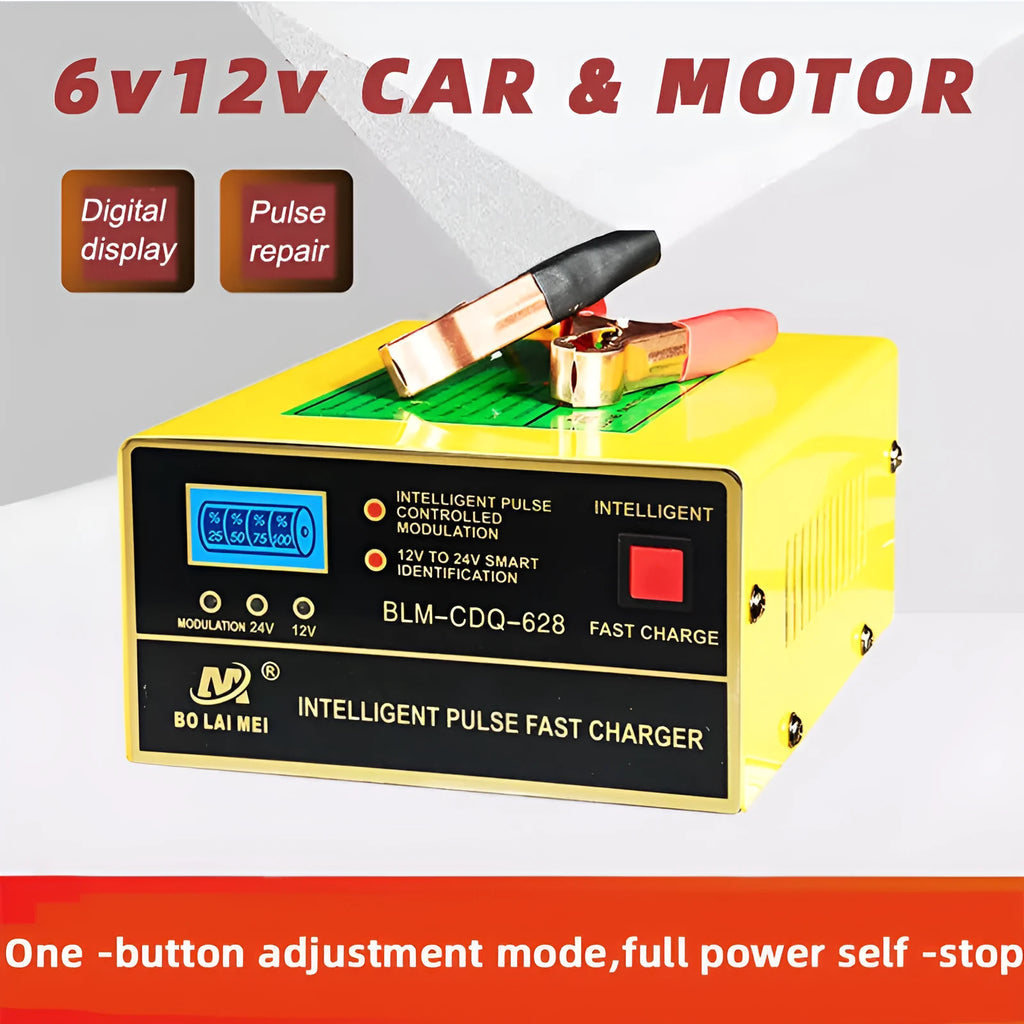 BT 168 12V 24V automobile battery charger with American plug for lead acid batteries