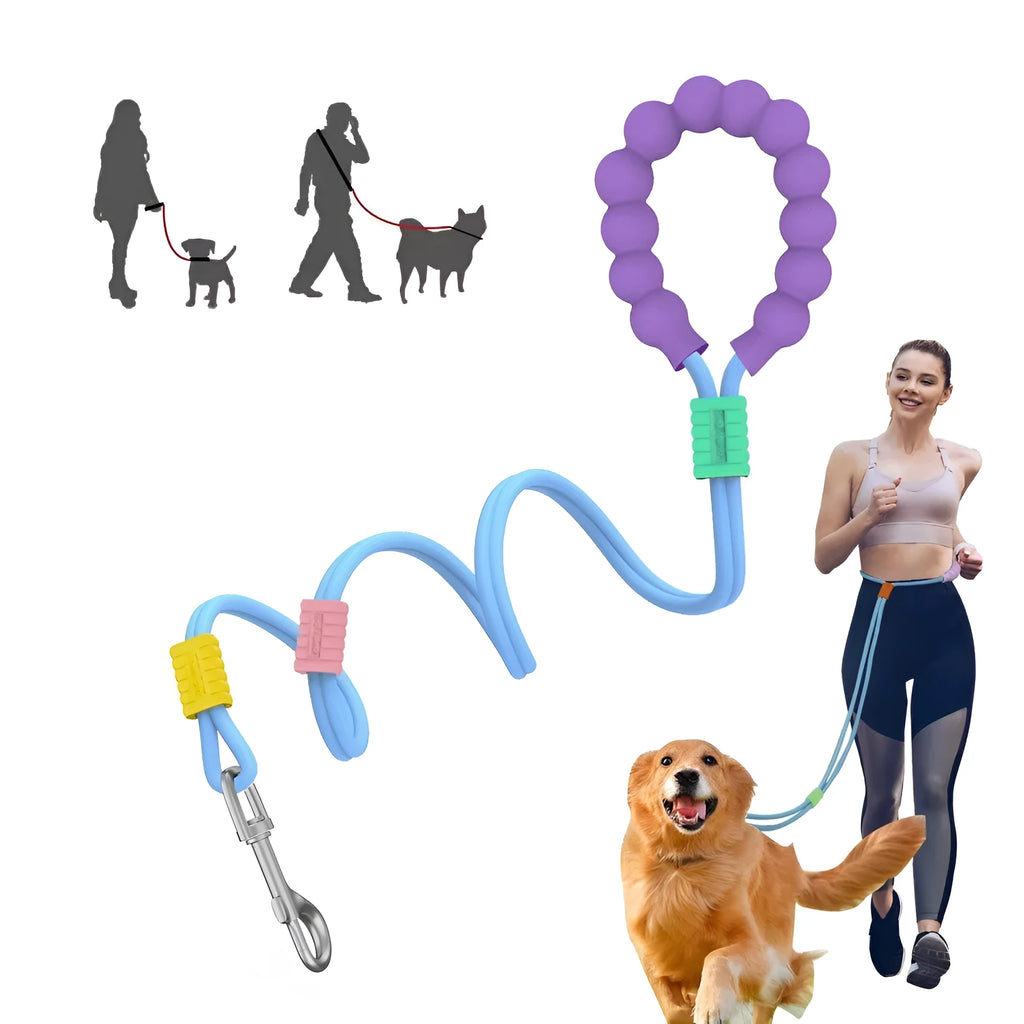 140cm dog traction leash with anti-slip foam handle in four colour options