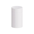 Black and white air humidifier with flame effect lighting and essential oil diffuser function