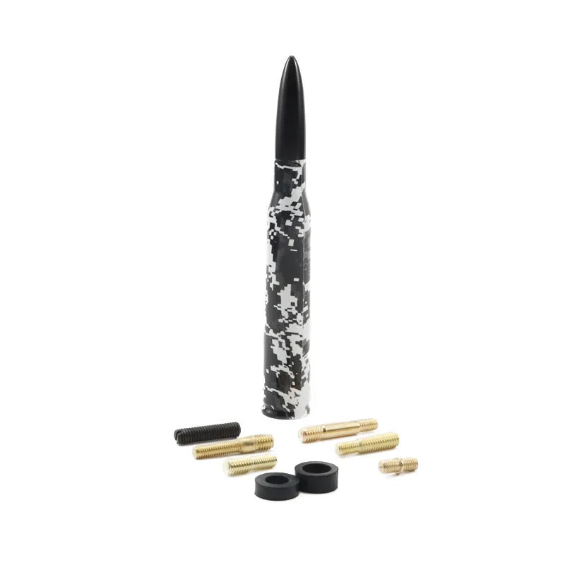 14cm car antenna in camouflage green, American flag or colour black designs for vehicle modification
