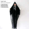 Plastic haunted house Halloween decoration in black, gray, purple, and wine red colour options