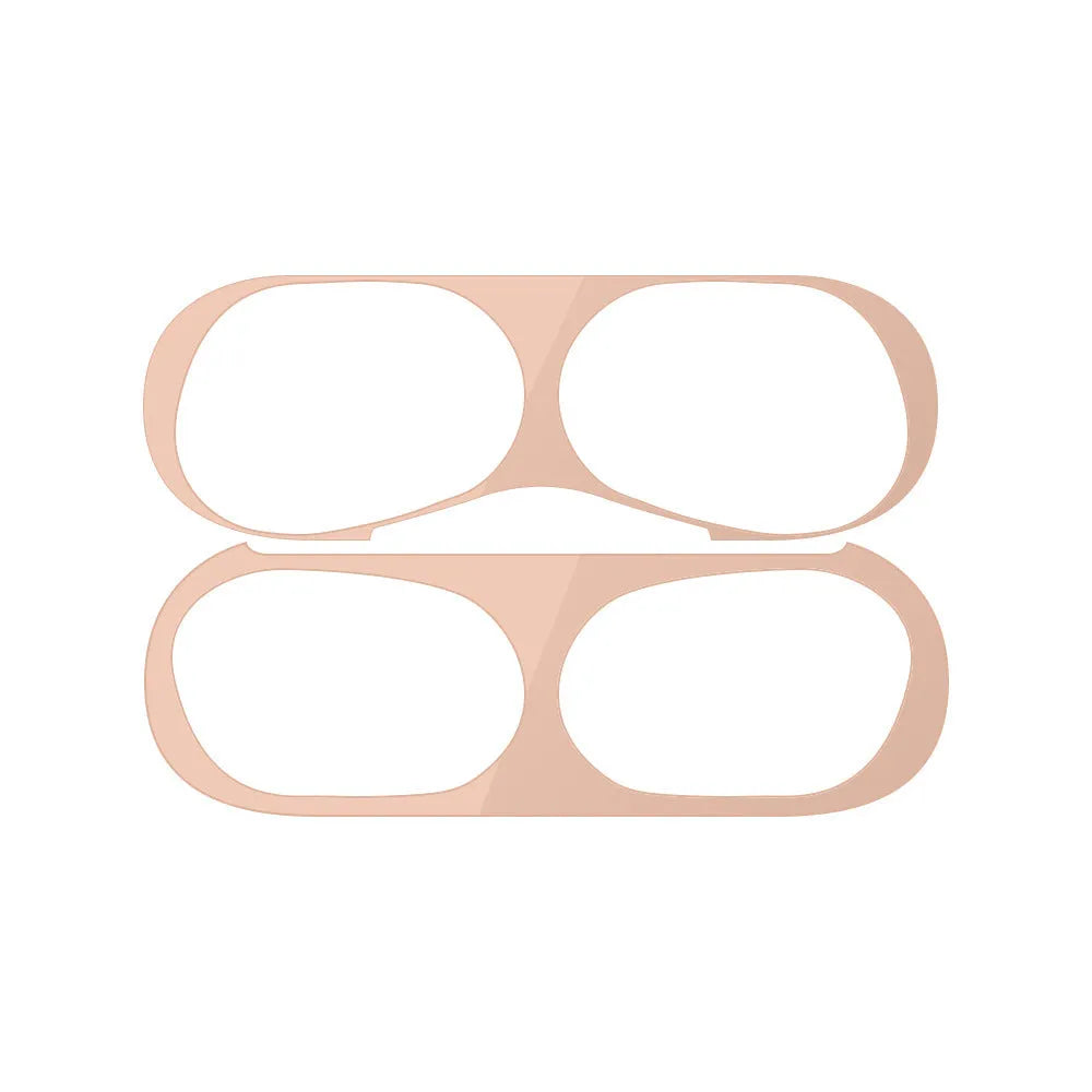Electroplated metal sticker headphone film for Apple AirPods in black, blue, gold, green, purple, red, rose gold, silver