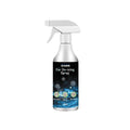 60ml bottle of car windscreen de-icing spray and a snow remover tool on a white background.