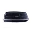 Audi Q5 front bumper lower grille and fog light frame replacement part pair, black ABS plastic.