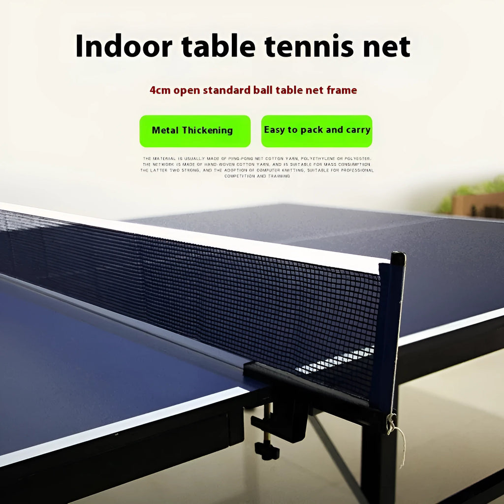Table tennis ball column and frame set with a large thickened universal clip for indoor tables.
