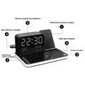 7-in-1 multifunctional wireless charging station black with touch night light and week temperature display
