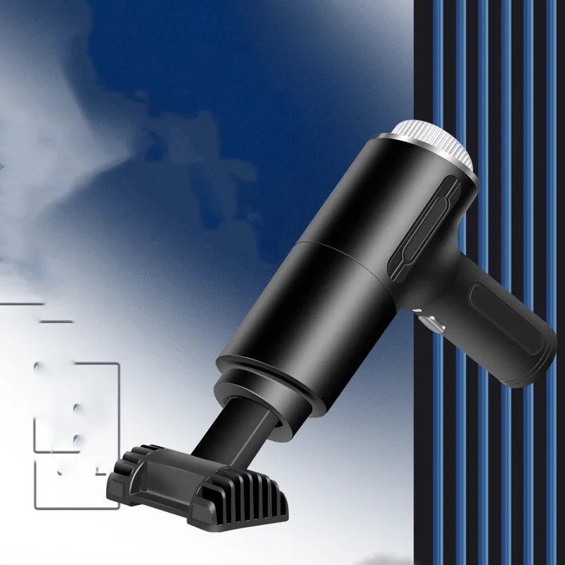 Handheld car vacuum cleaner with 9000mbar suction, wired and wireless USB options, wet dry use, ABS material