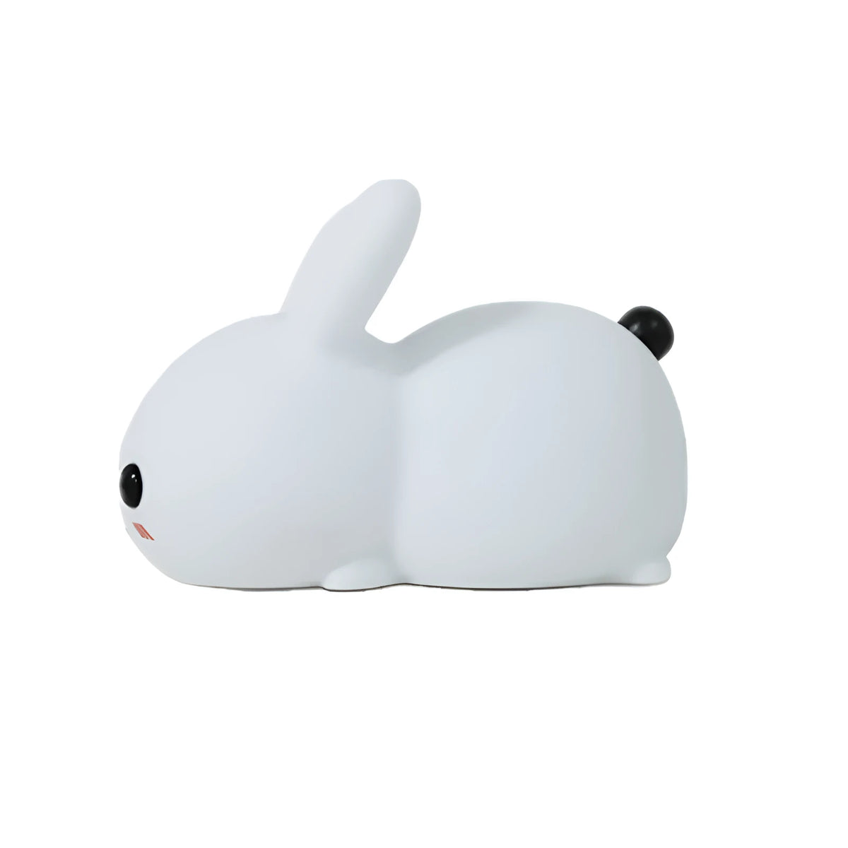 White rabbit silicone night light with touch control, warm and white LED light, 147×90×98mm