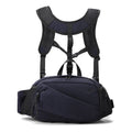 Unisex nylon backpack with detachable waist bag in five colour options