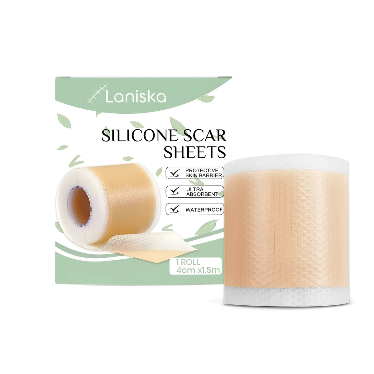 Skin soothing patch roll with turmeric extract and panthenol for sensitive skin relief