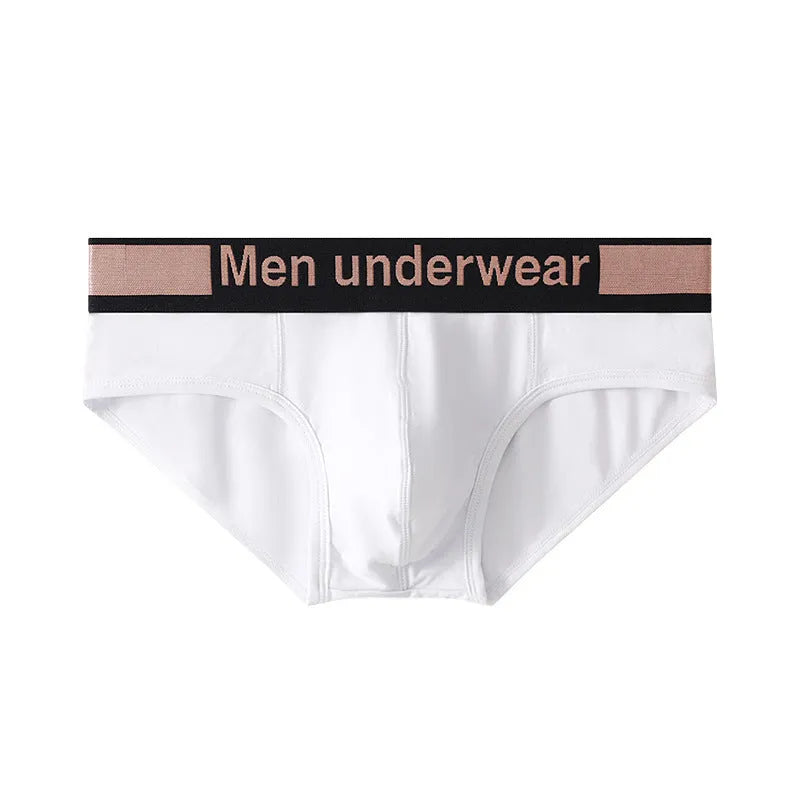 Men's modal briefs with gradient belt design in black, white or pink colours