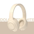 DR58 wireless Bluetooth headset with noise reduction in black, white, or pink colours