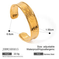 Stainless steel wings ring with adjustable opening design in electroplated colour finish