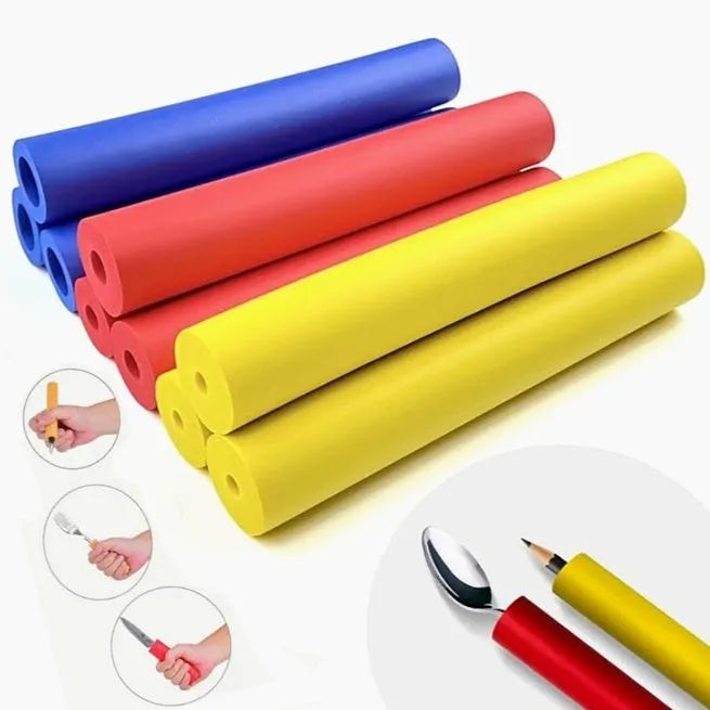Rubber auxiliary grip hose for tableware and pen handles with 10mm or 18mm inner diameter