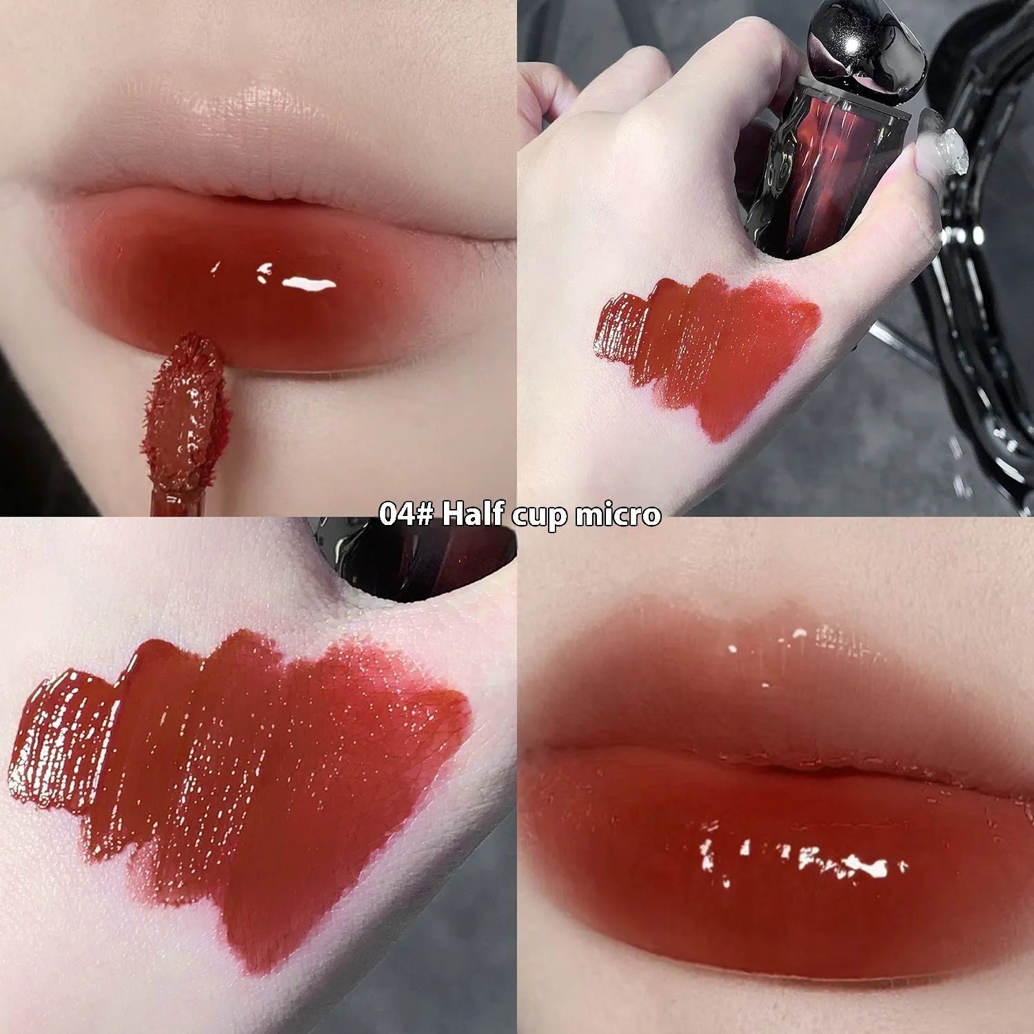 Glacier Lava Lip Lacquer in mirror makeup finish with seven colour options 01-07