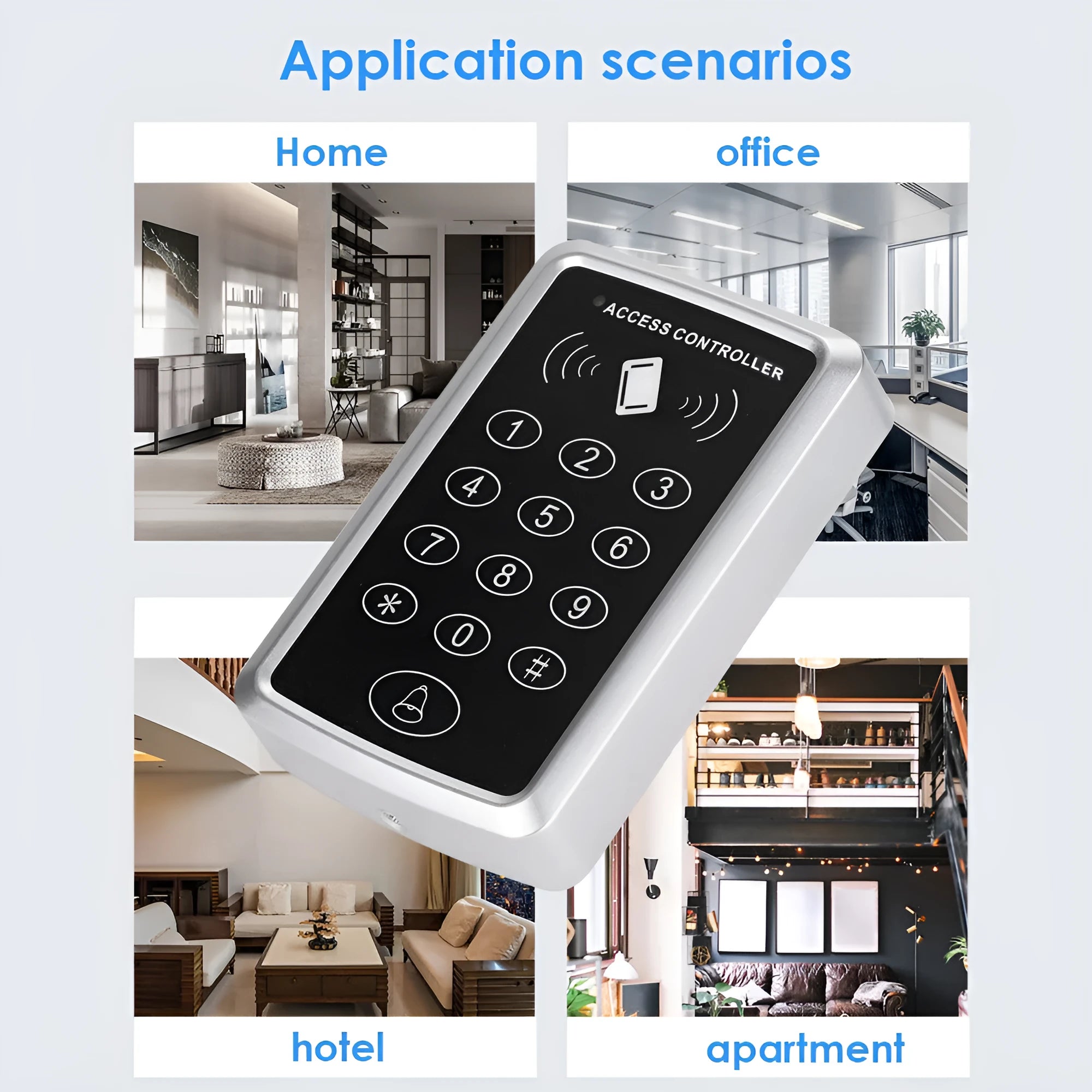 NB03 ID card access control machine with 10 card buckles for 125KHz proximity entry