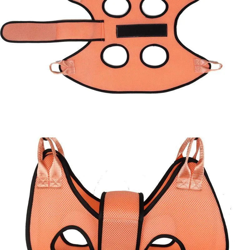 Cat grooming restraint bag in hammock design for nail cutting and bathing procedures