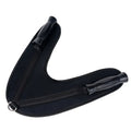 Black nylon handle belt with double grip PVC handle, D-ring, 400mm x 350mm x 7mm, 200KG bearing range.