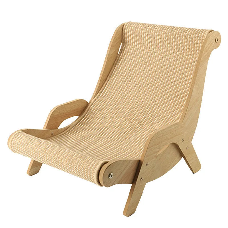 Sisal cat nest scratch board recliner with hemp cushion and replacement pad