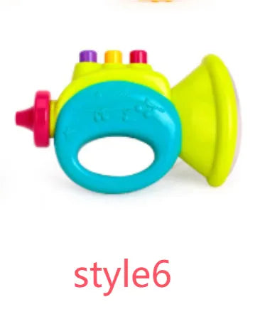 10-piece baby rattle hand grasping toy set for infants aged 0-3 years in six colour styles