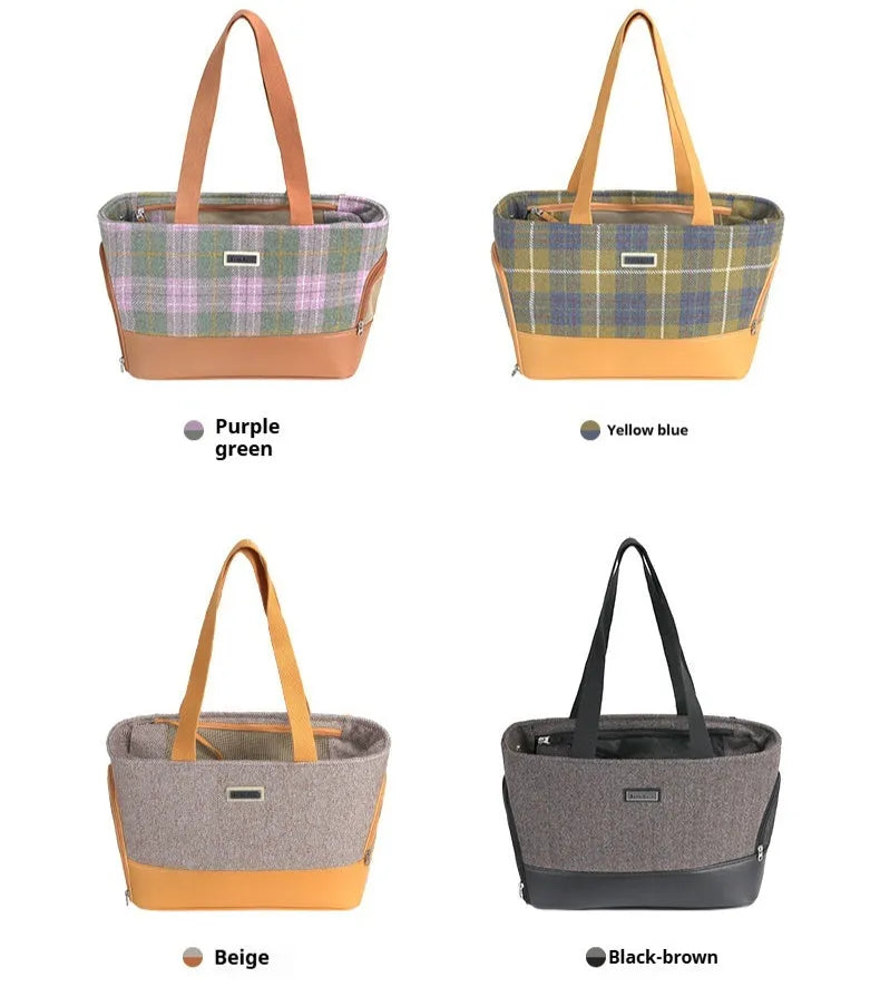 Portable capsule pet backpack for cats and small dogs with breathable design