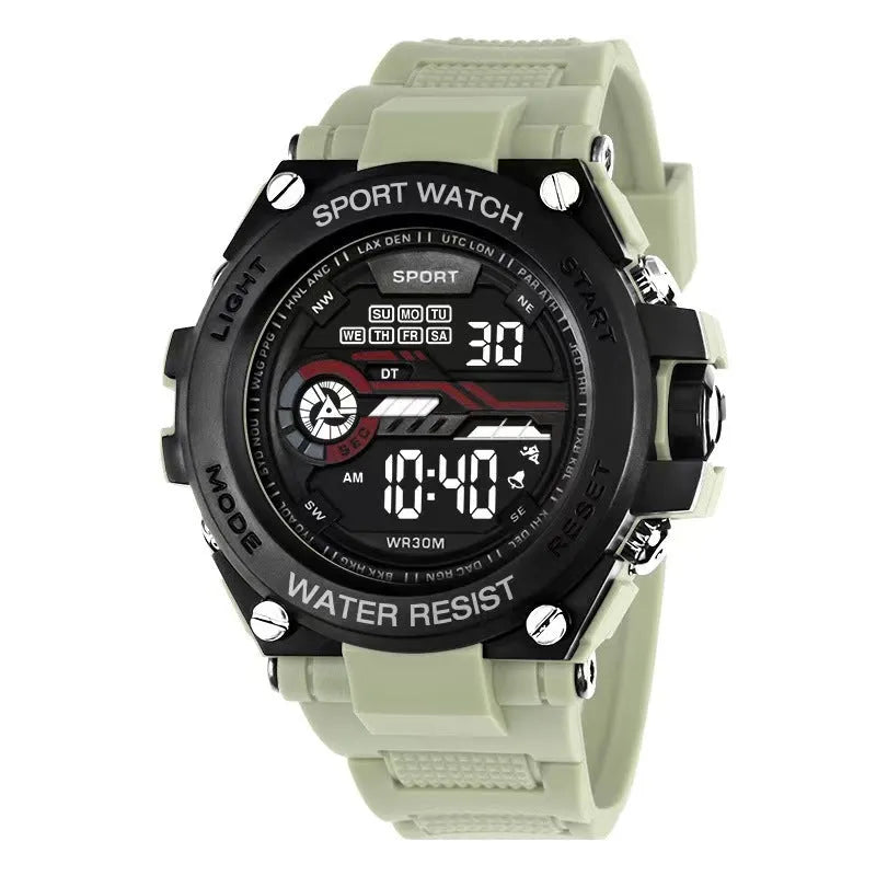 Fashion electronic watch with multiple colour options for teenagers and students
