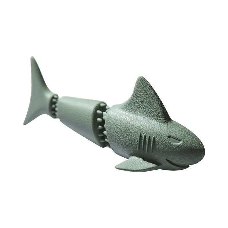 Deep sea shark rubber dog toy for puppies in marine animal shapes