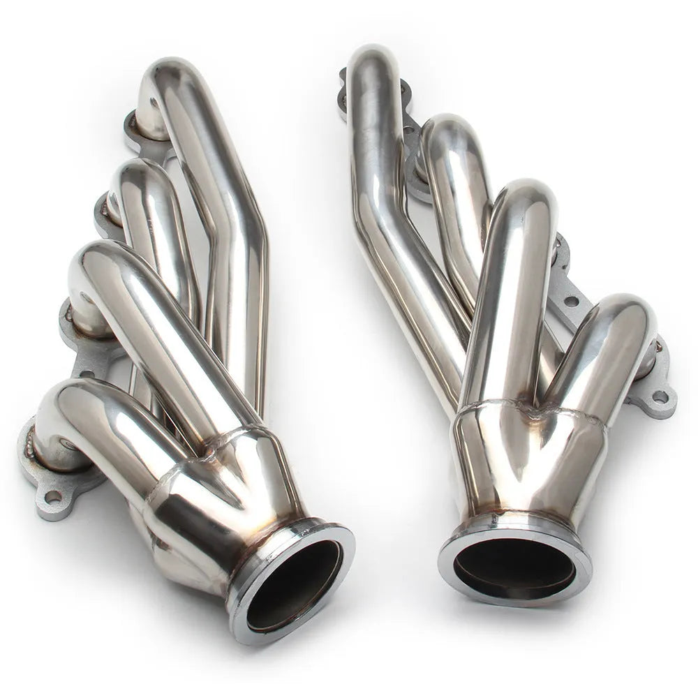 Silver 304 stainless steel performance exhaust manifold for Chevrolet LS1 LS2 LS3 LS6 engines