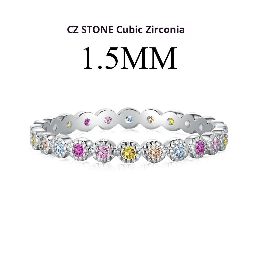 S925 sterling silver zircon ring for women with geometric shape and adjustable open band, sizes 5 to 9