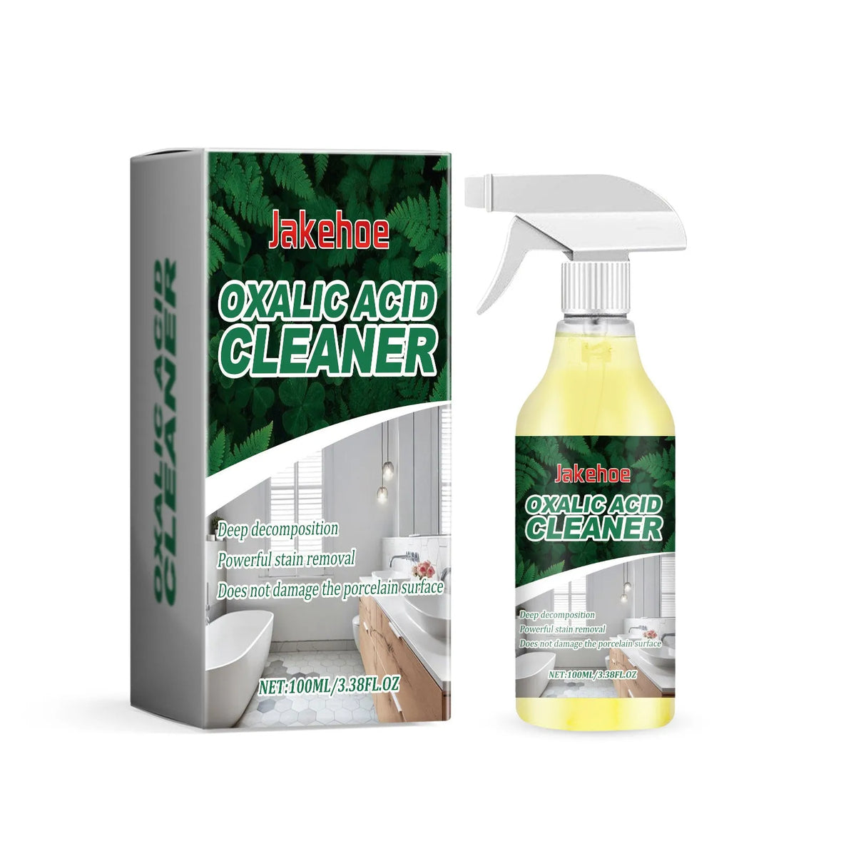 100ml toilet cleaning stain decontamination cleaner with oxalic acid