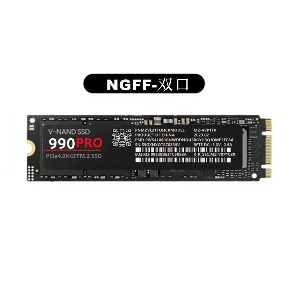 SSD 990pro PCI-E interface 2280 form factor 3.8mm thick NGFF dual port 1TB to 4TB for home use