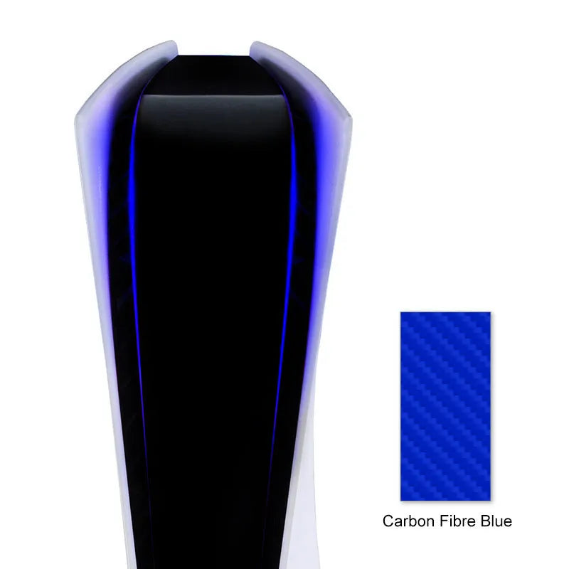 PS5 light bar decorative film sticker with carbon fibre pattern in colour options