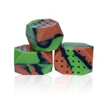 Camouflage silicone facial exercise balls for jaw muscle training in transparent packaging