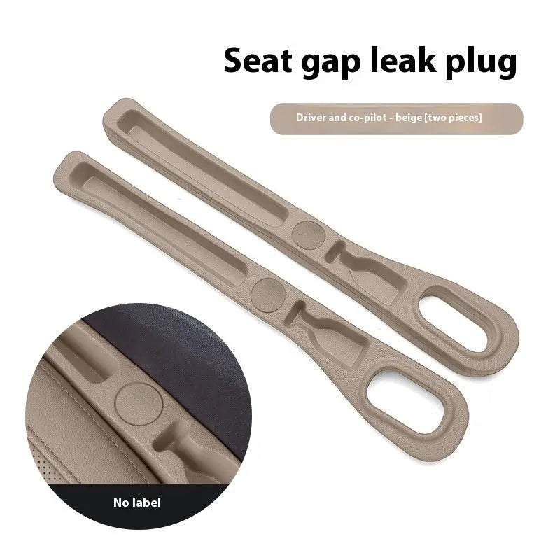 Car seat leak-proof plug storage box in beige EVA with roller and handle