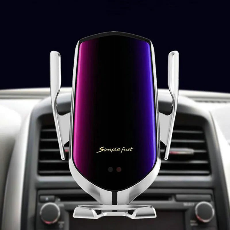 Magic Clip R3 car phone holder mounted on vehicle air vent with smartphone secured