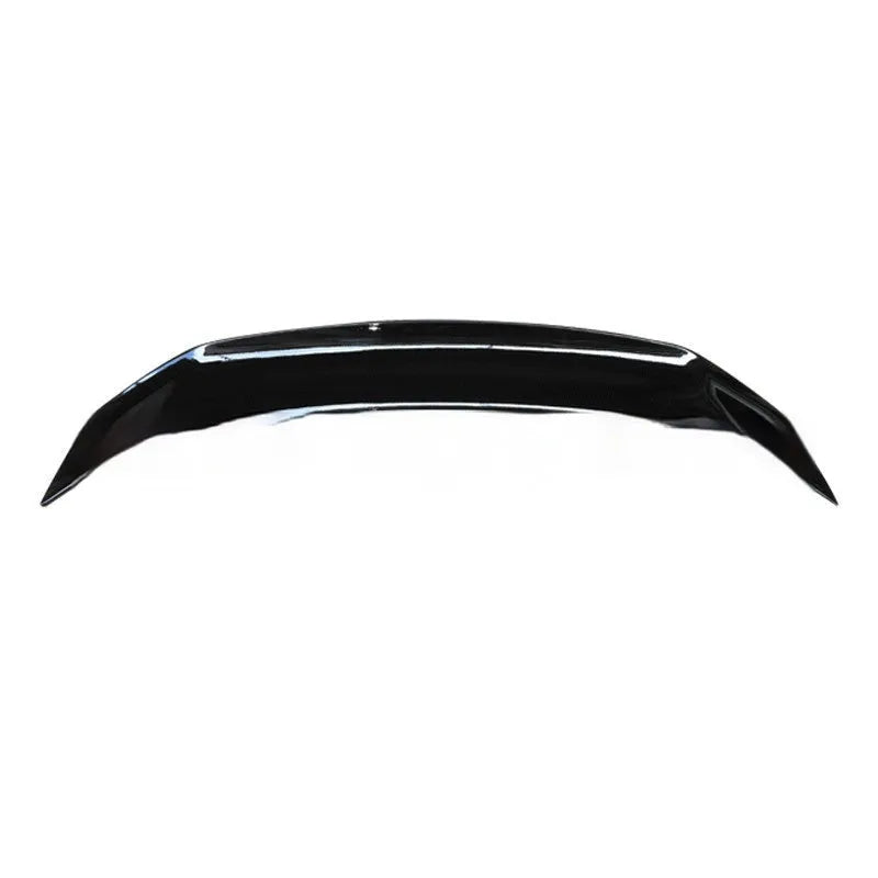 Universal punch-free fixed-air car spoiler tail wing made from black ABS plastic.