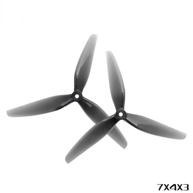 7-inch three-leaf crossing machine screw blade HQProp DP7X4X3 plastic RC propeller pair