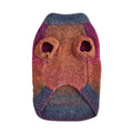Rainbow coloured dopamine pattern dog sweater in wool acrylic blend fabric