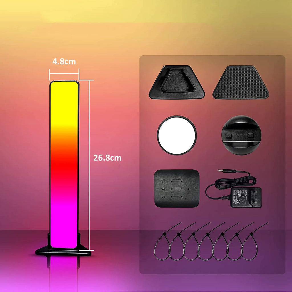 LED computer phantom desktop atmosphere light in black with voice control and RGBIC RGB colours