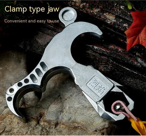 Zinc alloy archery release aid with two-axis harpoon clip mechanism for compound bows